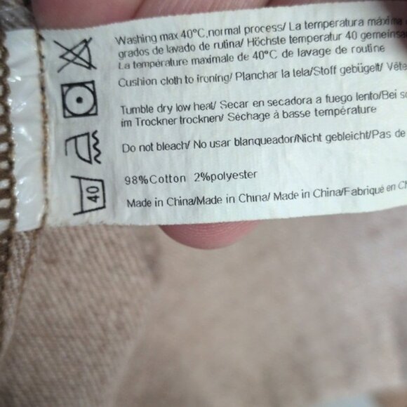 Women's Light Brown Fringe Hem Denim Jean Jacket Size XXL, runs like L/XL - Picture 3 of 6